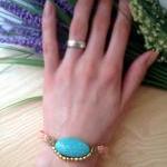 Turquoise bracelet, pastel cobra br..